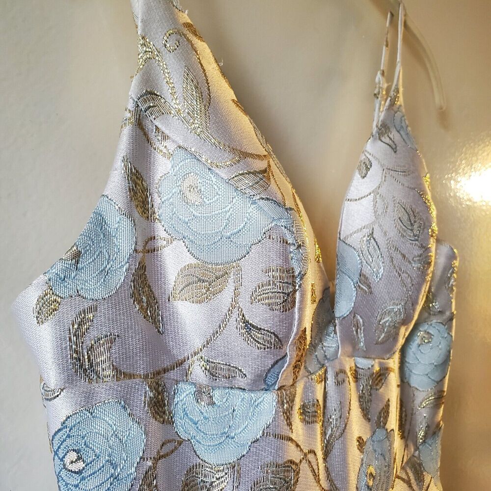 B Darlin Juniors' Metallic Jacquard Dress Sz 5 6 Fairy Cottage Princess Core - Picture 7 of 16
